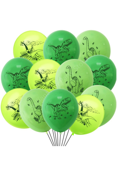 Choice كما في الصورة، باقة بالونات لاتكس على شكل ديناصور، مقاس 12 بوصة، غابة ...