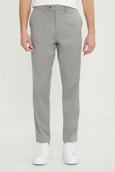 ALTINYILDIZ CLASSICS Βαμβακερό Slim Fit Slim Fit Πλαϊνή τσέπη Ευέλικτο Casual ανοιχτό μπεζ παντελόνι