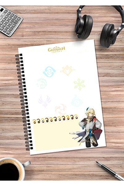 mertfigur Genshin Kaveh Anime Spiral Notebook A5 (50Sheets)