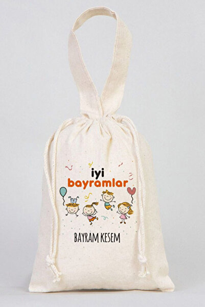 Pamusan Çocuklar Için Bayram Harçlık Kesesi - 10lu Paket, Bayram Şekeri Kesesi - 15,5x20 Cm