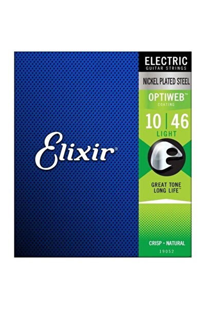 Elixir 19052 سلسلة جيتار كهربائي خفيفة Optiweb 10-46