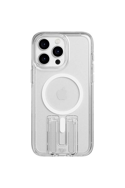 Tech 21 Evo Crystal Kick Back Cover Mobile Case with MagSafe iPhone 15 Pro Max - Clear