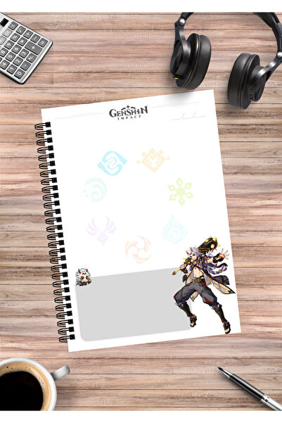 mertfigur Genshin Itto Anime Spiral Notebook A5 (50Sheets)