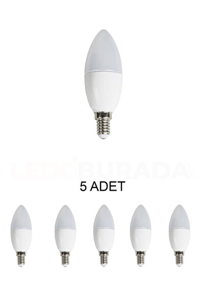 Cata Ct-4083 Led Buji Ampul 8w Beyaz - 5’li Paket