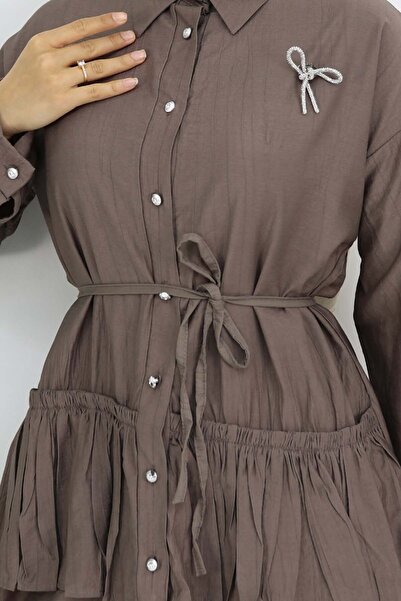 benguen Frilly Suit Mink 4793 Detailed Brooch Information