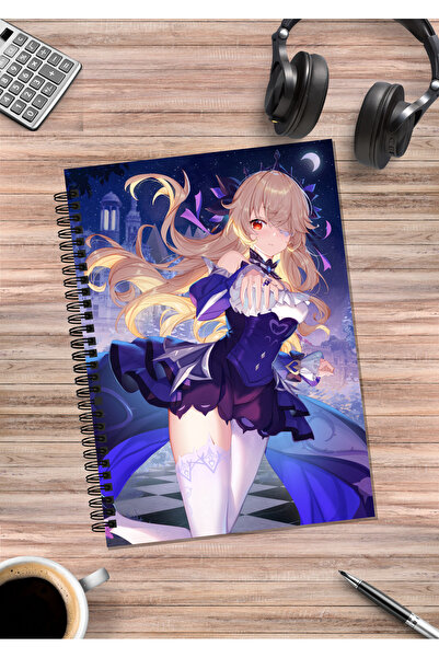 mertfigur Genshin Fischl Anime Caiet cu spirală A5 (50 coli)
