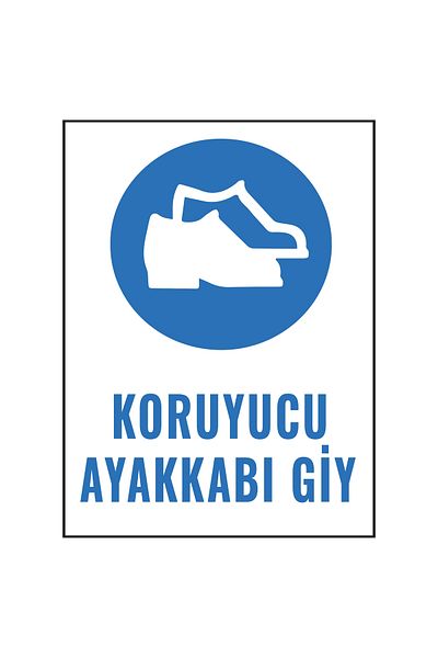 Lucena Metal Protective Shoe Wear 15 cm X 20 cm Warning Sign Diversion Sign