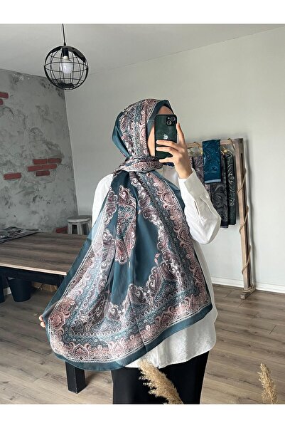 Merwiss Yoryo Ethnic Pattern Green Shawl