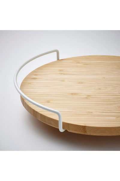 IKEA Bamboo Serving Tray - Aptıtlıg, 28 Cm, Rotating,60562498