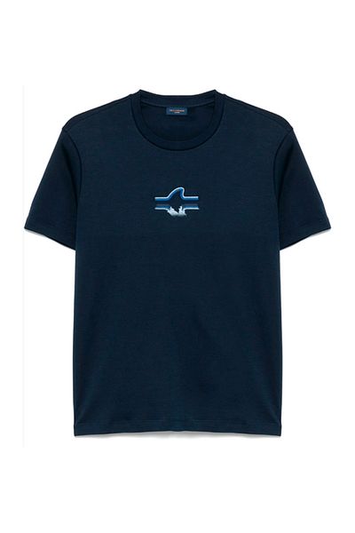 PAUL&SHARK Men's 100% Cotton Shark Logo Socks