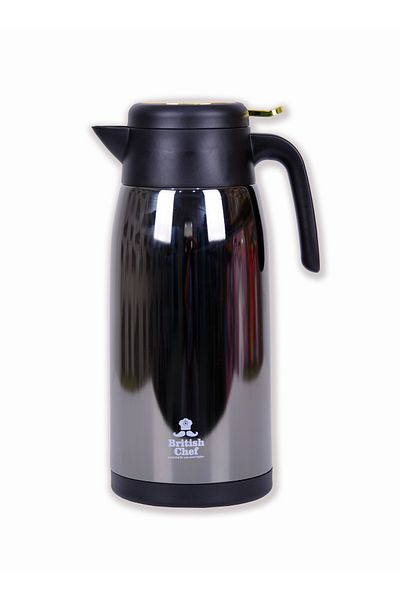 British Chef 1.6 Hot & Cold Vacuum Flask, Stainless Steel Double Wall Glass Thermos