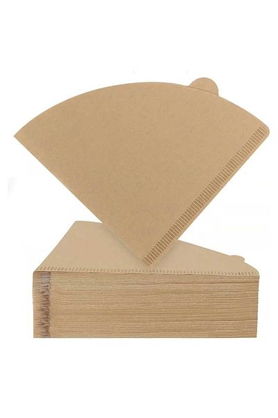 Generic 40-piece coffee filter paper, beige