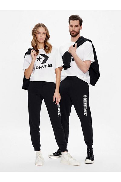 converse White Unisex Chuck Patch T-Shirt