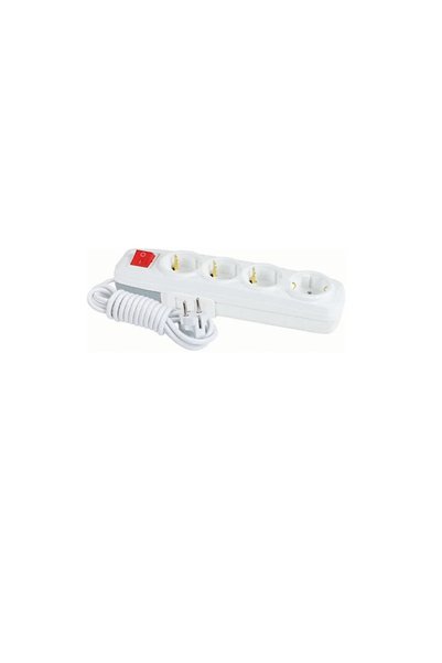 ERGENÇLERZÜCCACİYE C.V.S. DN9245 Lara 4'LÜ Anahtarlı Grup Priz 2 Metre Kablolu