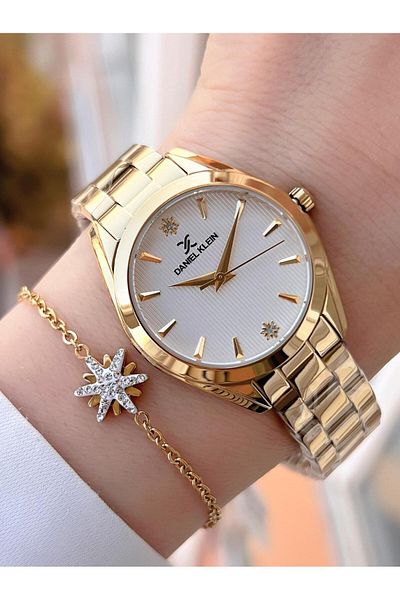 Daniel Klein Steel Jewelry Set - 3 Atm Women Wrist Watch with 2 Years Warranty Gift