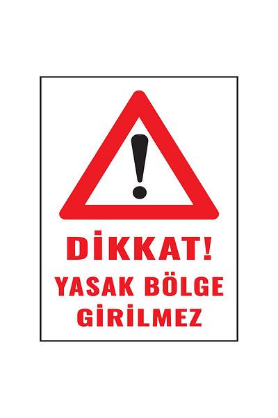 Lucena Metal Attention Prohibited Area No Entry 15 cm X 20 cm Warning Sign Direction Sign