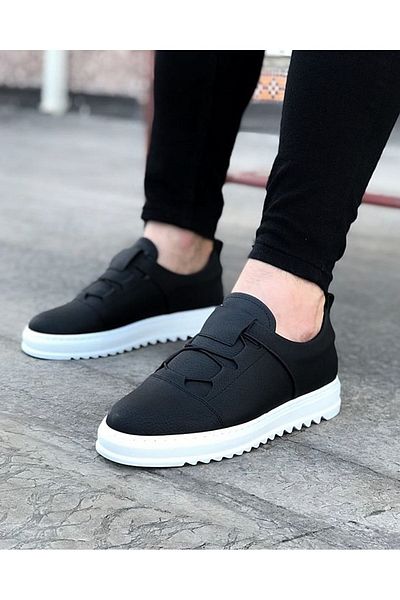Erbilden WG036 Men's Black Sneakers - Casual Shoes