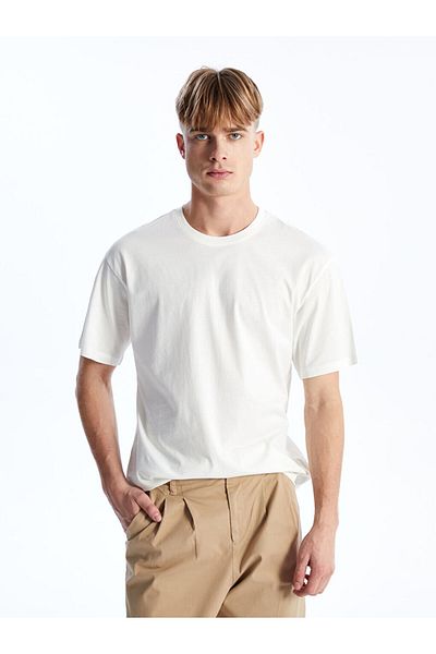 LC Waikiki New Season Crew Neck Κοντό μανίκι Βαμβακερό Ανδρικό Tisort - S48457Z8