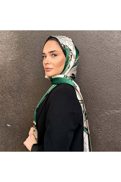 Webinay Home New Season Leaf Pattern Voile Silk Shawl