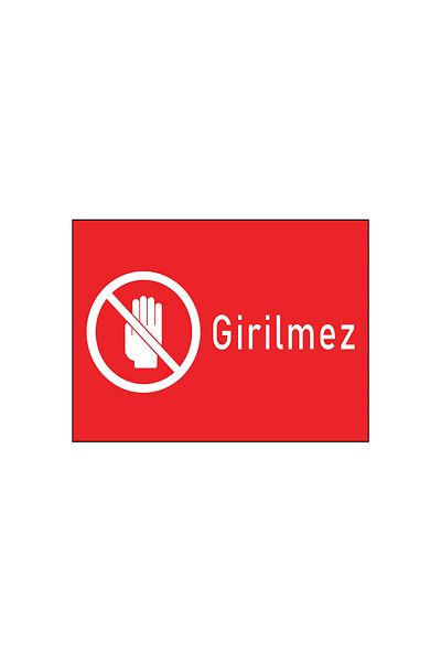 Lucena Metal No Entry 15 Cm X 20 Cm Warning Sign Directional Sign