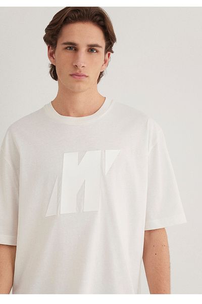 Mavi Comfortable Fit Men's T-Shirt with Pro Logo Print