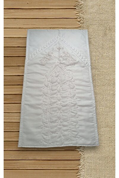 Butik Seccade Ortası Fransız Incili Simli Keten Namazlık Hediyelik Ev Tekstil...