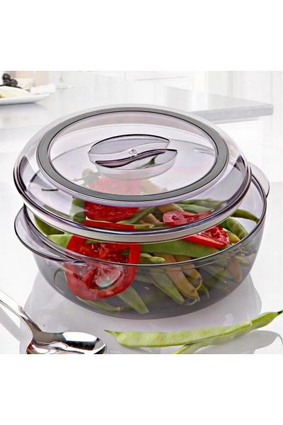 Gondol Furkan Round Sealed Plastic Pyrex Storage Container 1750 ml