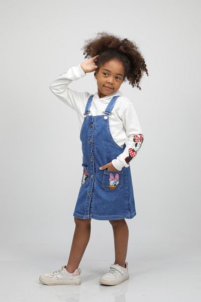 Pasur Bebe ROCHIE GILET DE BLUZĂ CU IMPRIMARE MOUSE FETE