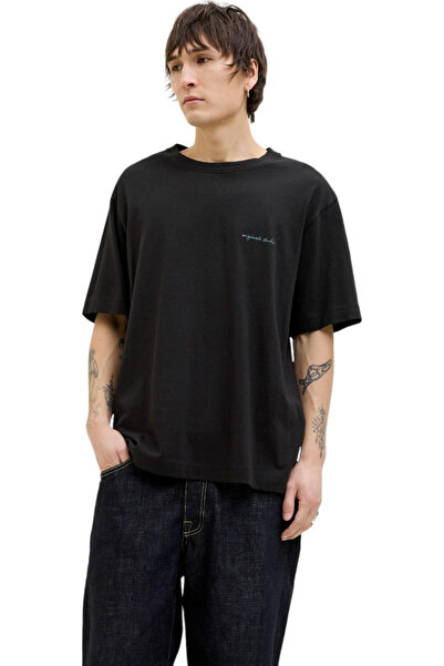 Jack & Jones Tricou JACK &JONES Marrakesh Sketch - 12273388-Negru