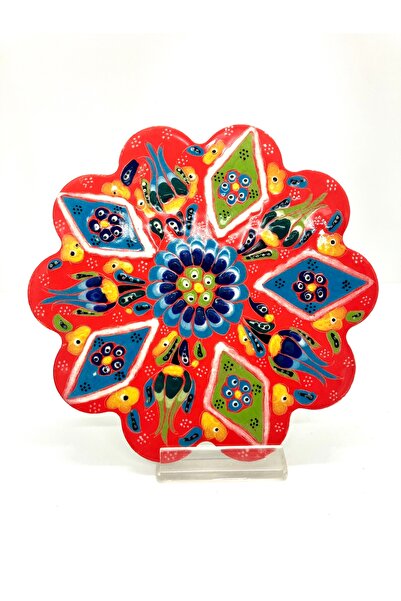 Store نعل سيراميك صناعة يدوية مقاس 17 سم لون أحمر