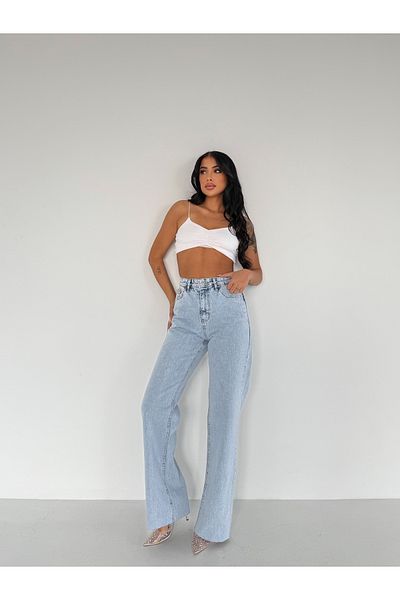 Fiori Pantaloni largi cu picioare largi