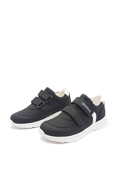 GDT Ayakkabı Şirin Bebe Şirin Young Black Ortopedic Velcro Pantofi pentru băieţi