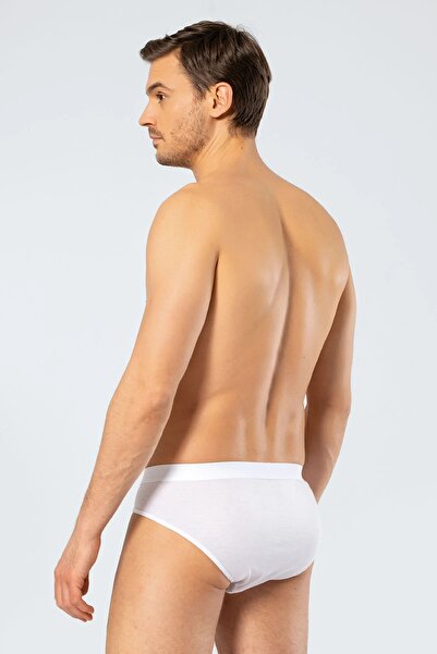 Cacharel 5 Pcs Belted Large Size Men's Single Jersey Slip Panties 50% Cotton, 50% Modal