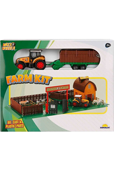 Genel Markalar Çiftlik Seti AHIR ÇİTLİ ARAÇLI HAYVANLI