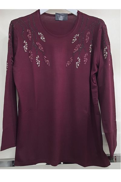 N.Y.YILDIZ Star 1, Class Quality Fruze Thread Seasonal Mom Classic Size Stone Embroidered Bluz