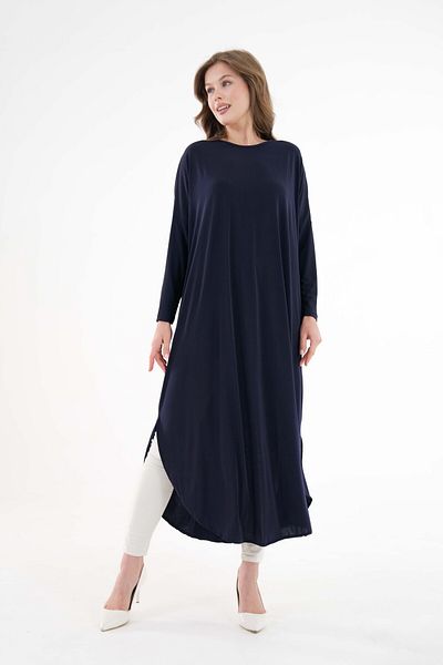 NİSUM MODA Sandy Tunic with Slits on the Sides