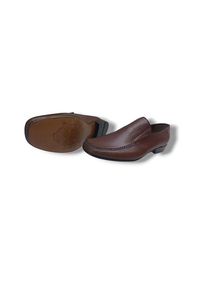 Growish Gr0278 Genuine Leather Leather Sole Rok Model Saddled Loafer Men's Shoes