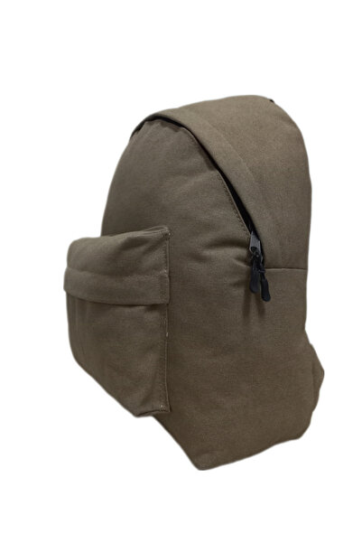 Casual group Kanvas Kumaş Camel Unisex Sırt Çantası Anahtarlık