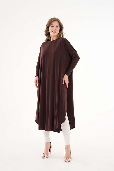 NİSUM MODA Sandy Tunic with Slits on the Sides