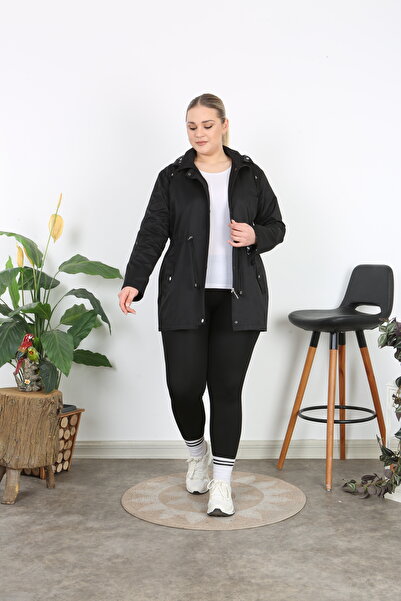 TUTveAL Collection Cotton, Water Repellent Coat, Lined, Hooded, Spring, Trench Coat,
