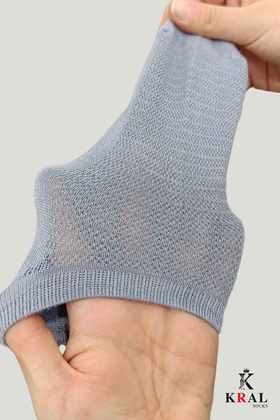 KRAL SOCKS Мъжки Snikers (6 чифта) Безшевни бамбукови чорапи с деликатно тъкана структура, устойчиви на пот