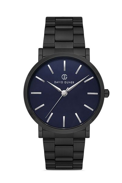 DAVID GUNER Gun Coated Blue Dial Men's Wristwatch Dg-8221Ga-V3