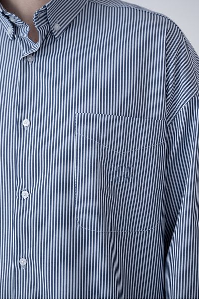 İLKCET MODA Εποχιακό ριγέ ανδρικό πουκάμισο oversize