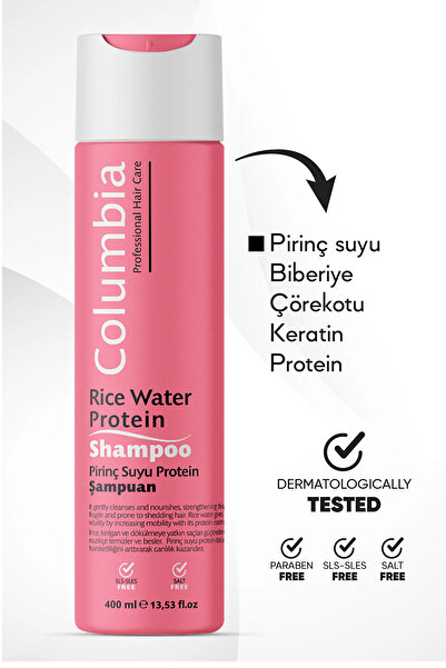 Columbia Dökülmeye Karşı Pirinç Suyu Protein Şampuan 400 ml