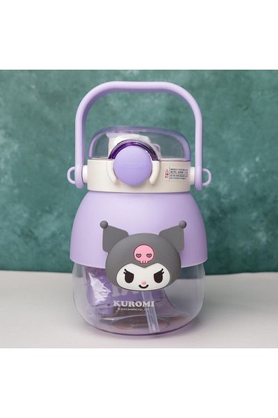 Piraye Gift 880 ml Sanrio Kuromi Water Bottle Mug