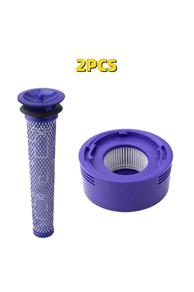 Choice 2pcs For Dyson V7 V8 Vacuum Cleaners Replacement Pre-Filter and Post- Filter Bottom Lid Top Fixed Se