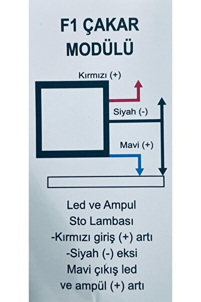 SİSA SENİSTESENAL F1 Fren Çakar Modülü Led Ve Halojen Ampul Uyumlu 3. Stop Yanıp Sönme Modülü