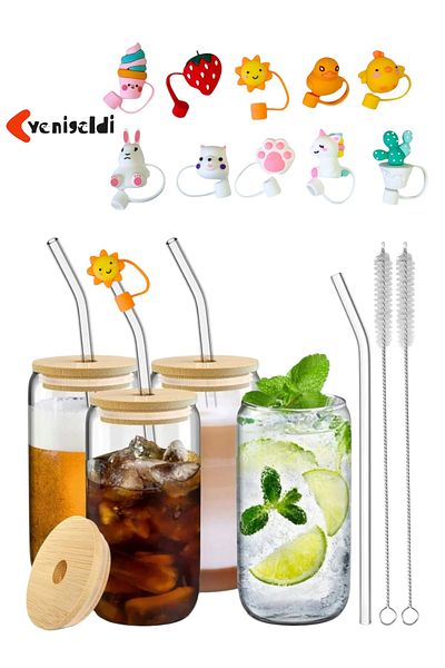 Yenigeldi Set of 4 Heat Resistant Cups: 4 Rash Guards, 4 Spoons and 2 Cleaning Brushes