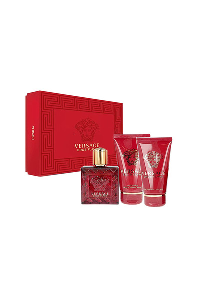 Versace Eros Flame Set By Versace EDP - 3 Pieces