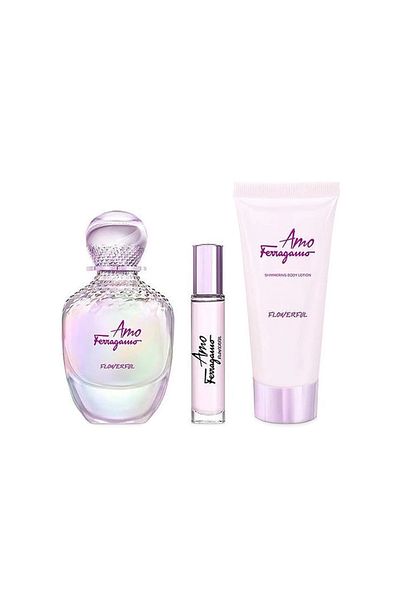 Salvatore Ferragamo Amo Ferragamo Flowerful Set By Salvatore Ferragamo EDT - 3 Pieces